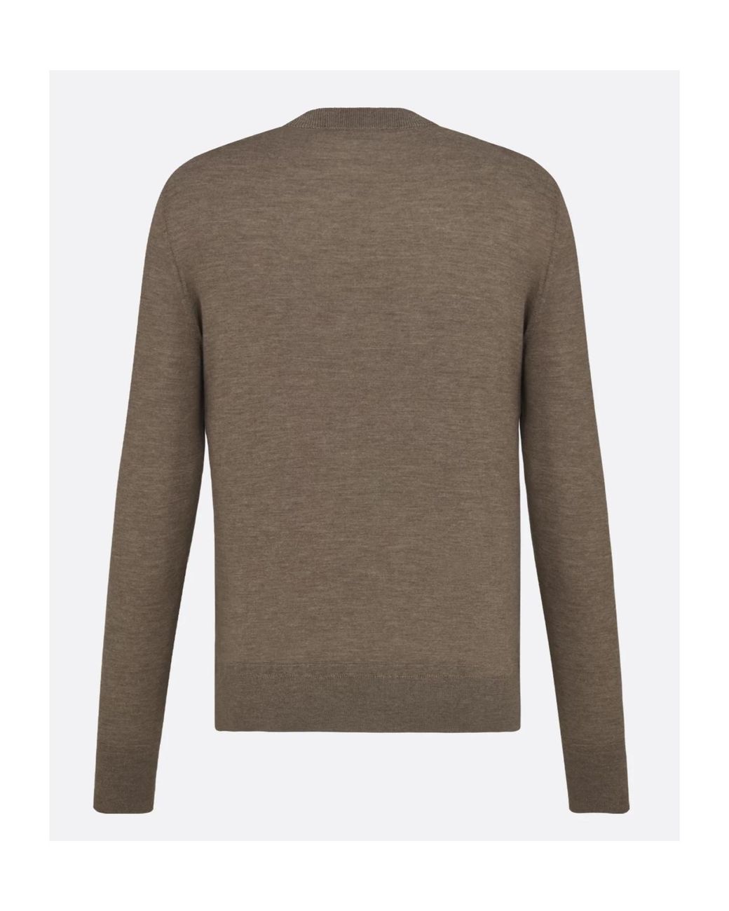 Dior Brown Cd Icon Round Neck Sweater for men