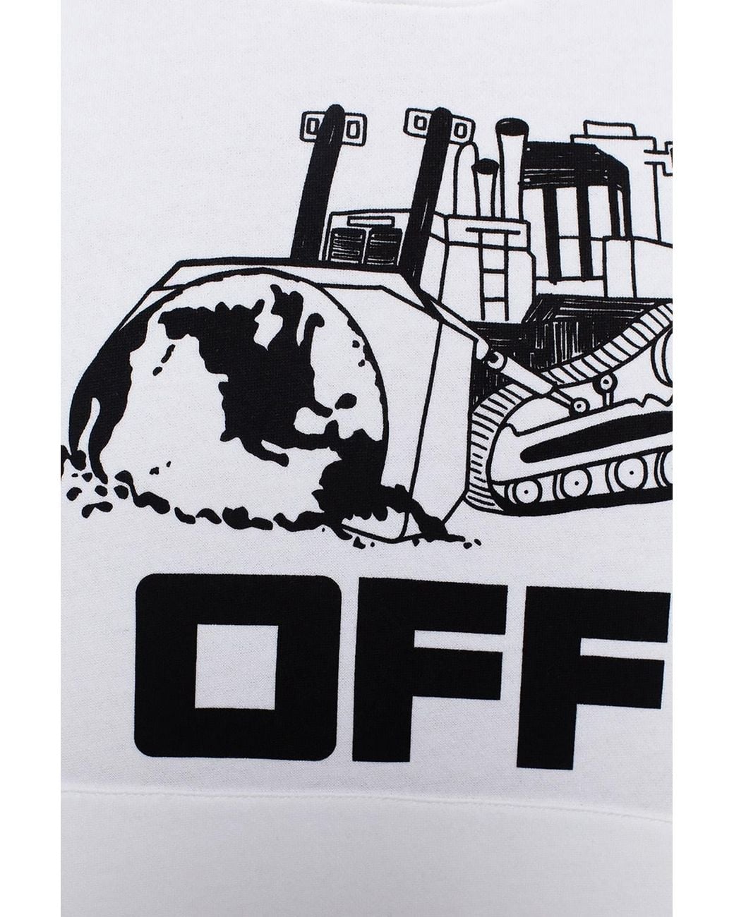 Off-White c/o Virgil Abloh White World Caterpillar Print Hoodie for men