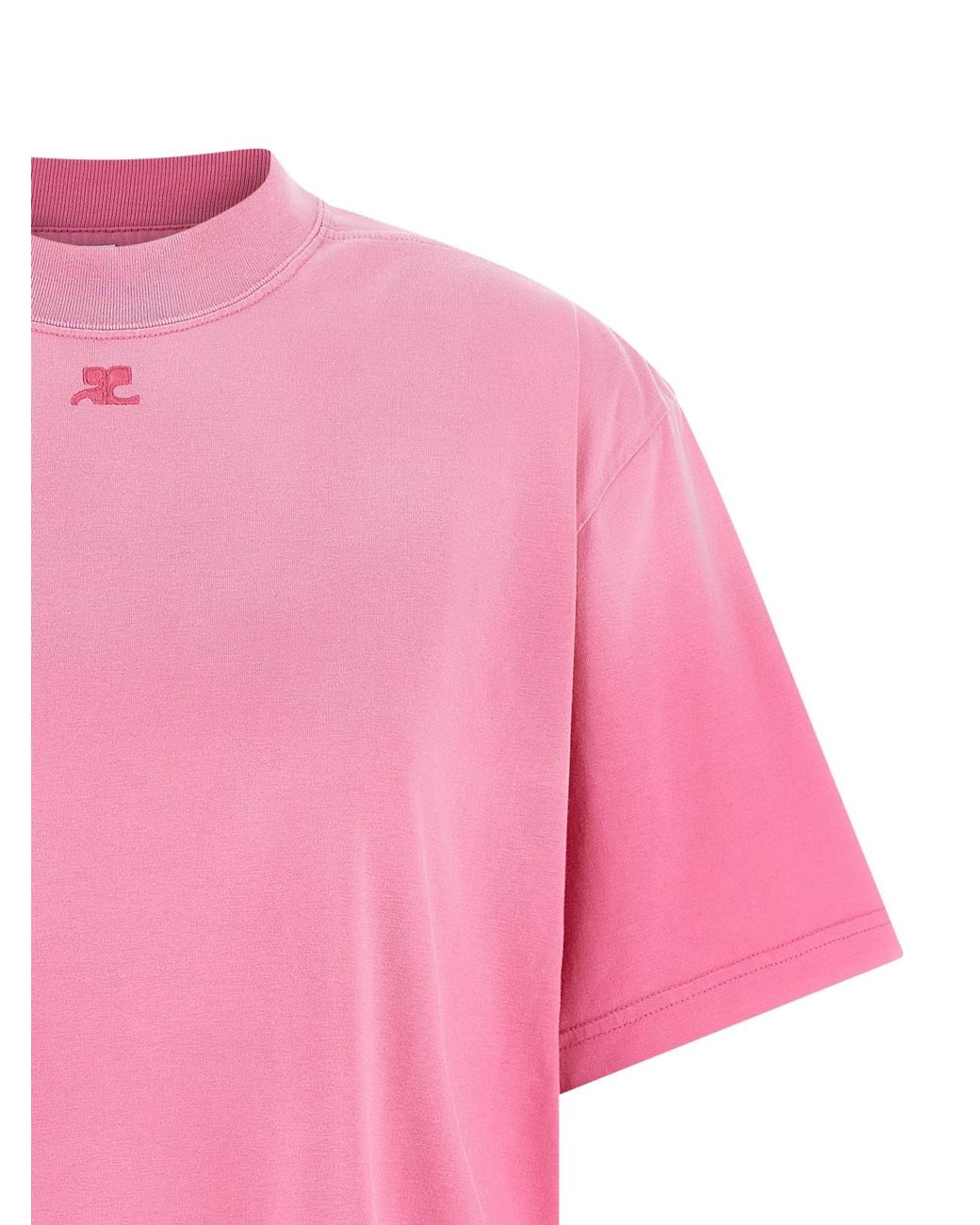 Courreges Pink Courrèges Solarized T-Shirt Dress