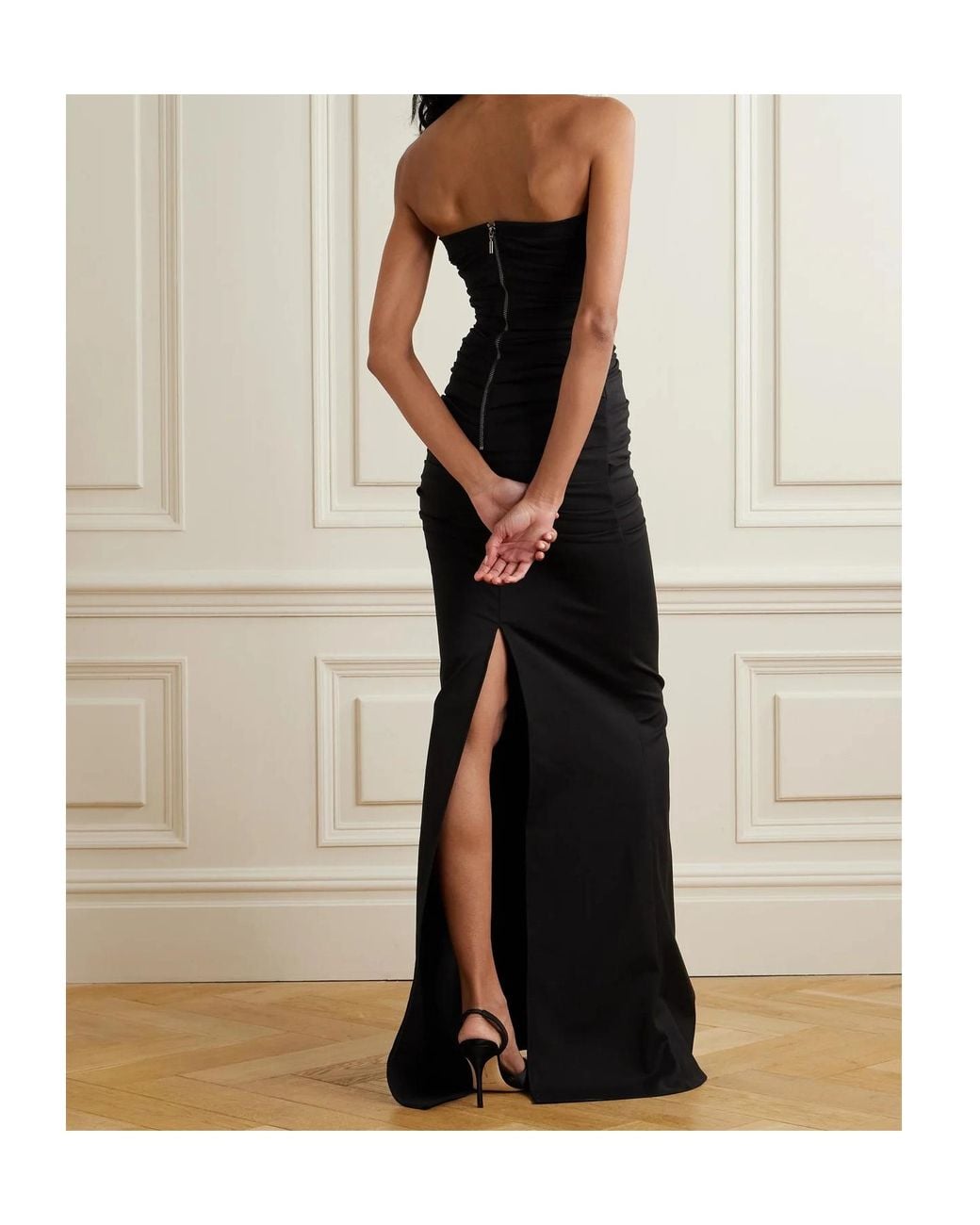 Maticevski Black Intoxicate Strapless Dress