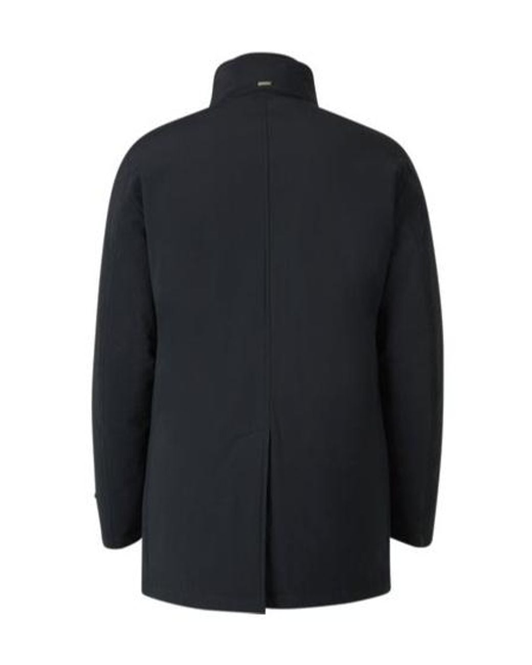Herno Blue Double-Breasted Trench Coat for men