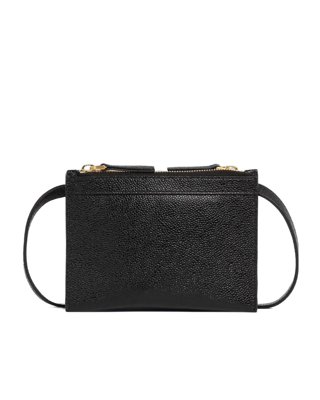 Thom Browne Black Rwb Tab Zipped Crossbody Bag