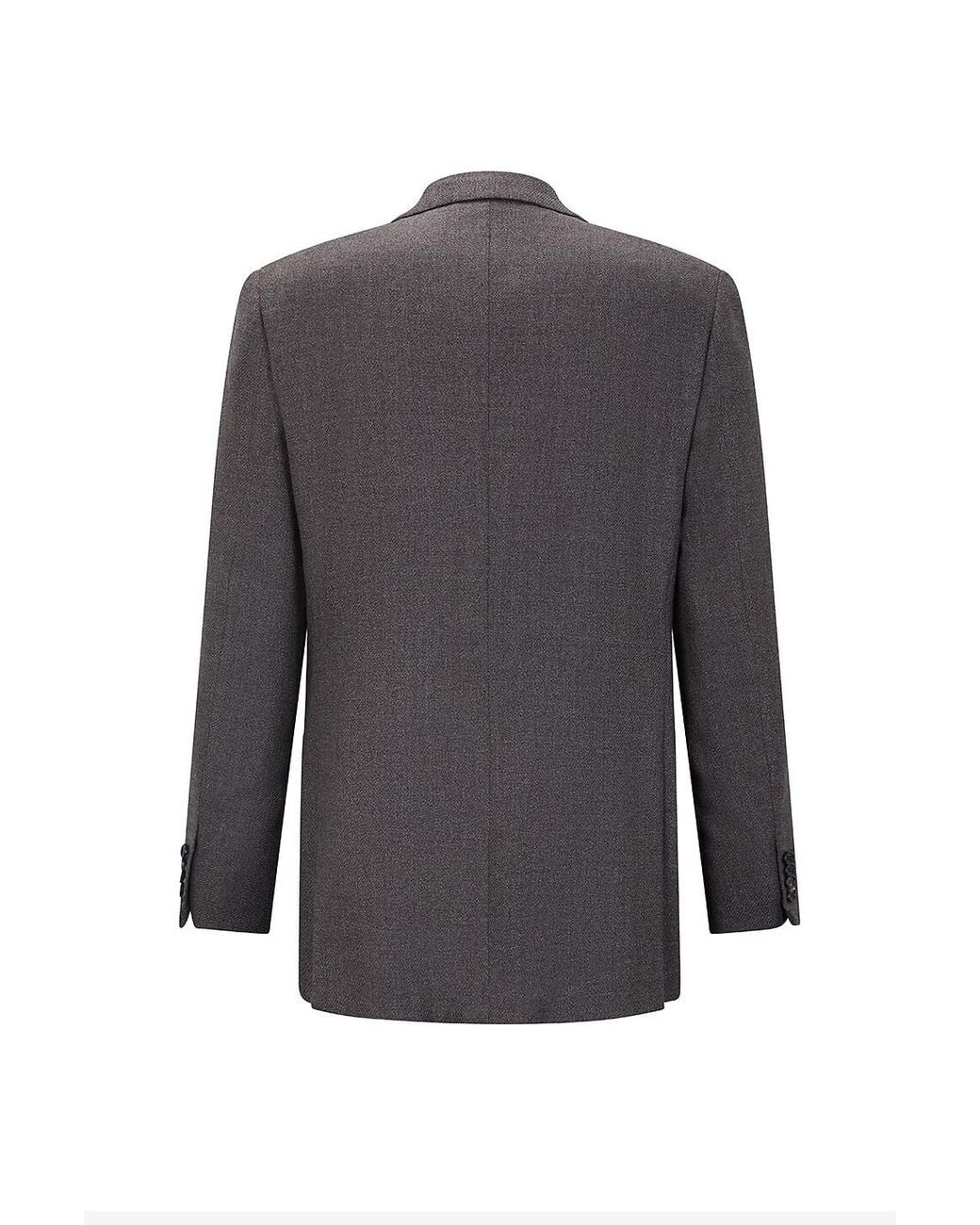 Brioni Gray Long-Sleeve Blazer for men