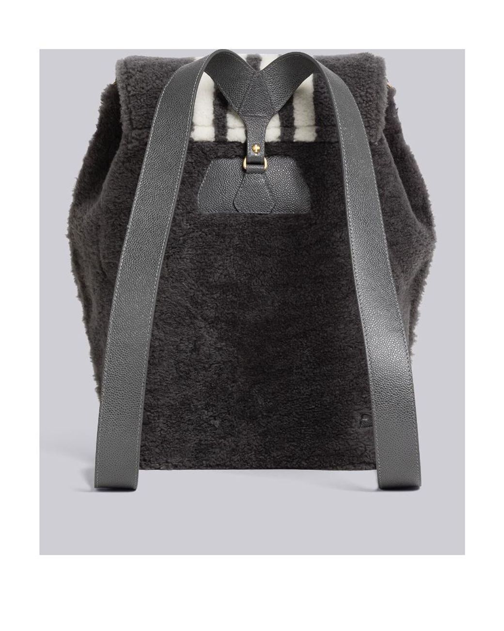 Thom Browne Black 4-Bar Stripe Backpack for men