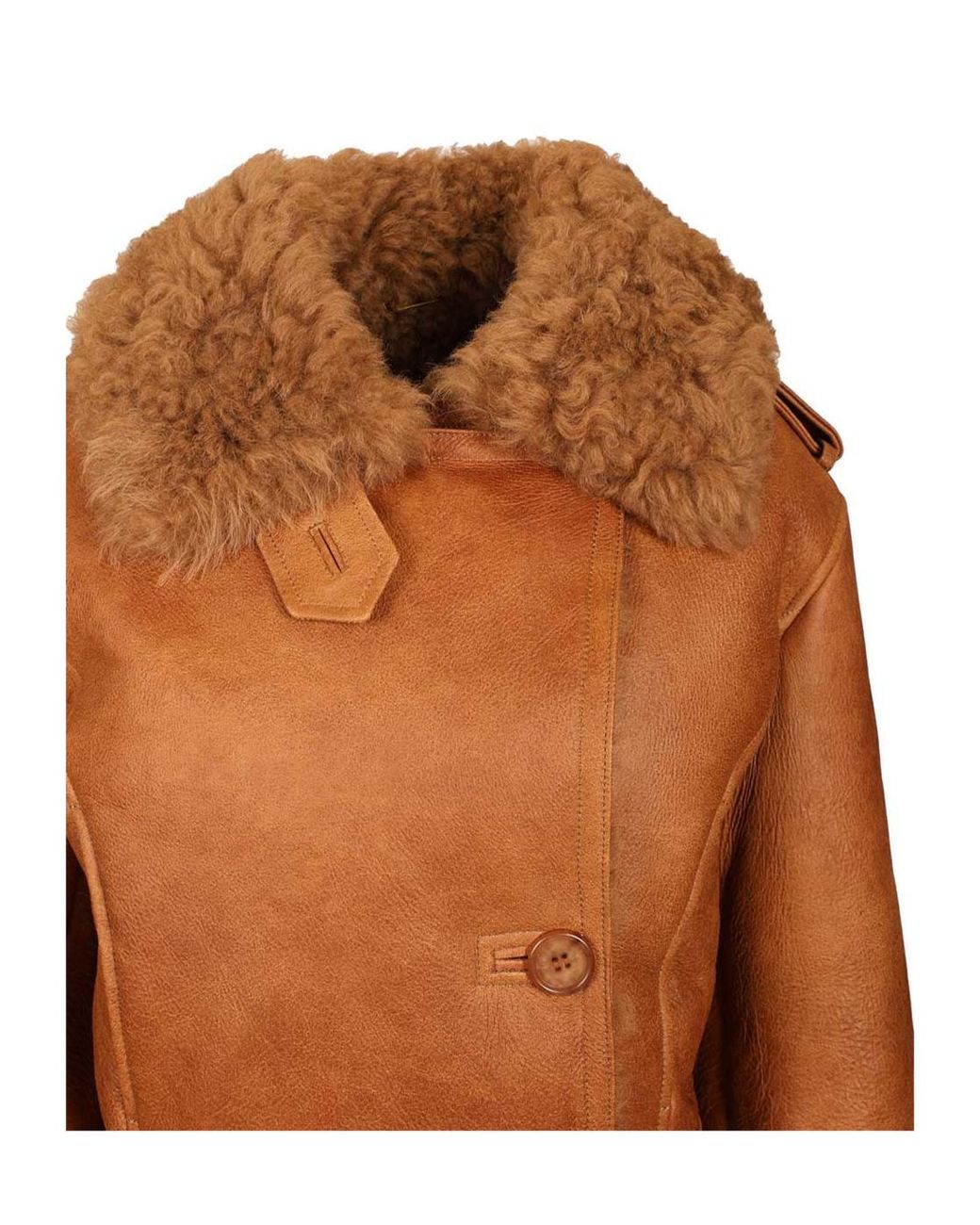 Chloé Brown Cropped Boxy Jacket