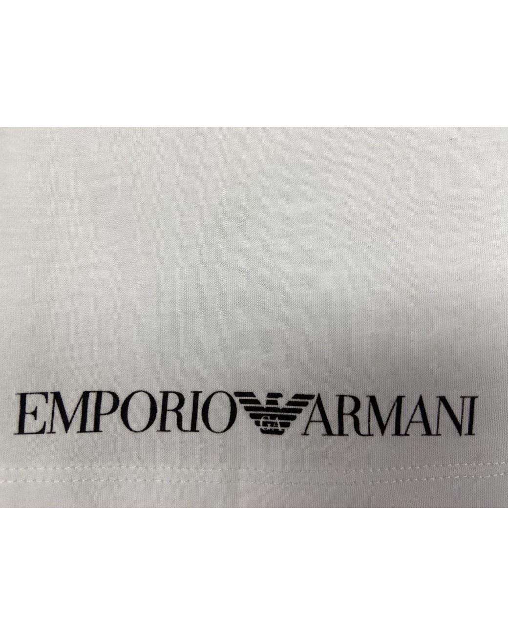 Emporio Armani White Short-Sleeved T-Shirt for men