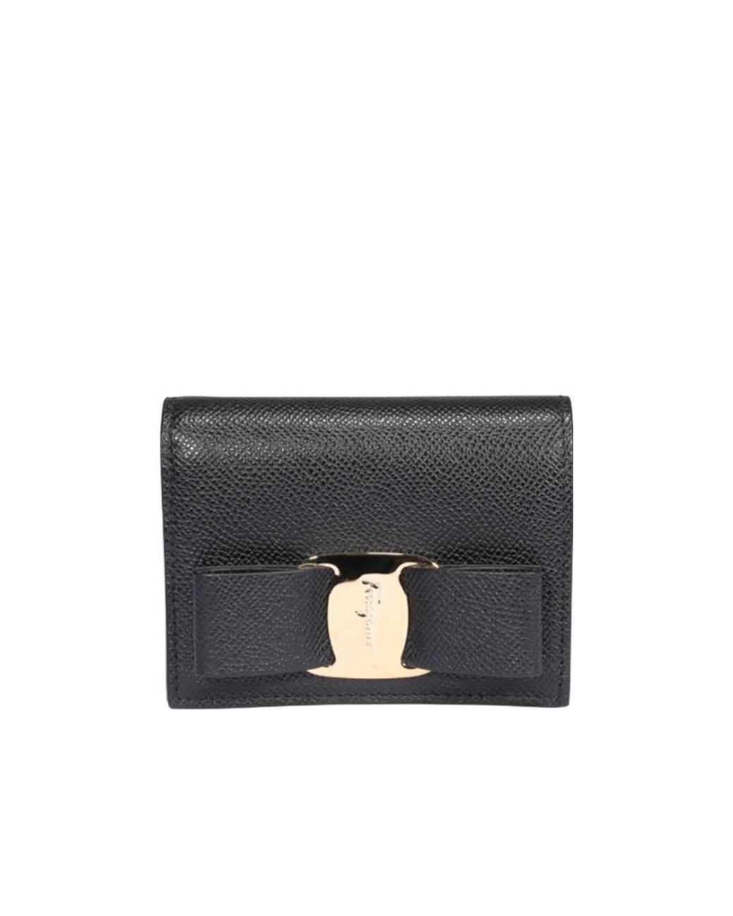Ferragamo Gray Vara Bow Wallet