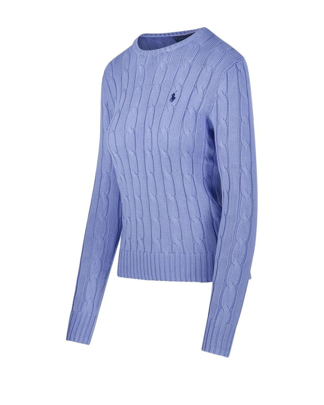 Polo Ralph Lauren Blue Julianna Cable Knit Sweater