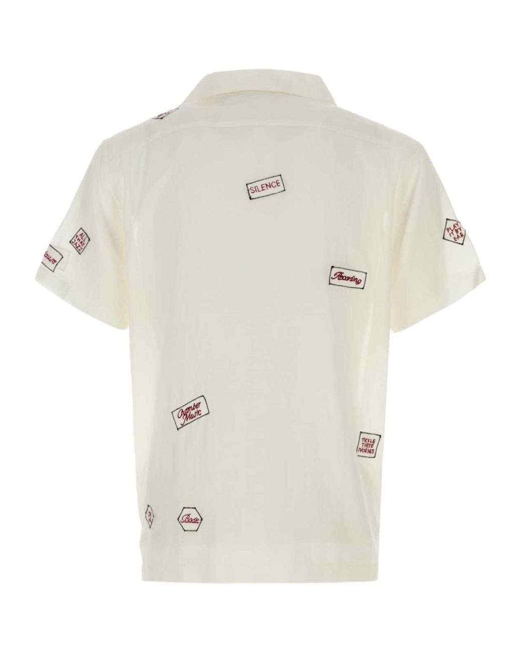 Bode White On Air Short Sleeve Shirt for men