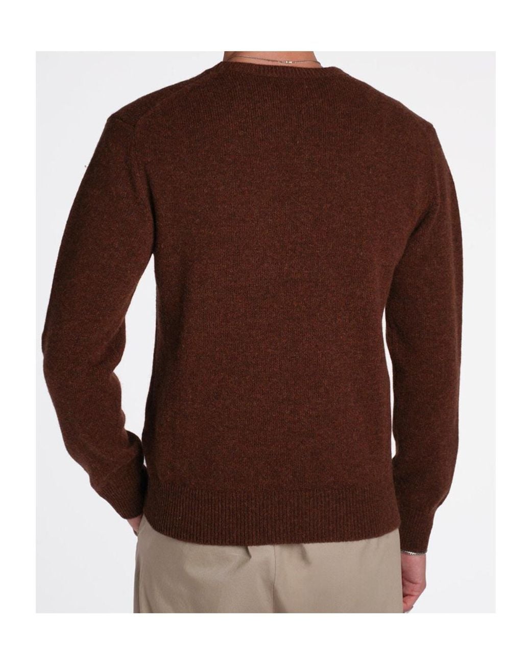 Baracuta Brown Shetland Sweater for men