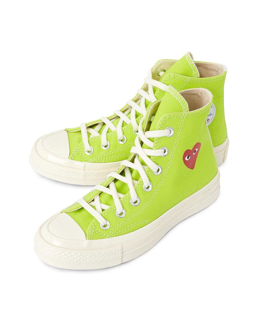 Comme des Garçons Yellow Round Toe Sneakers for men