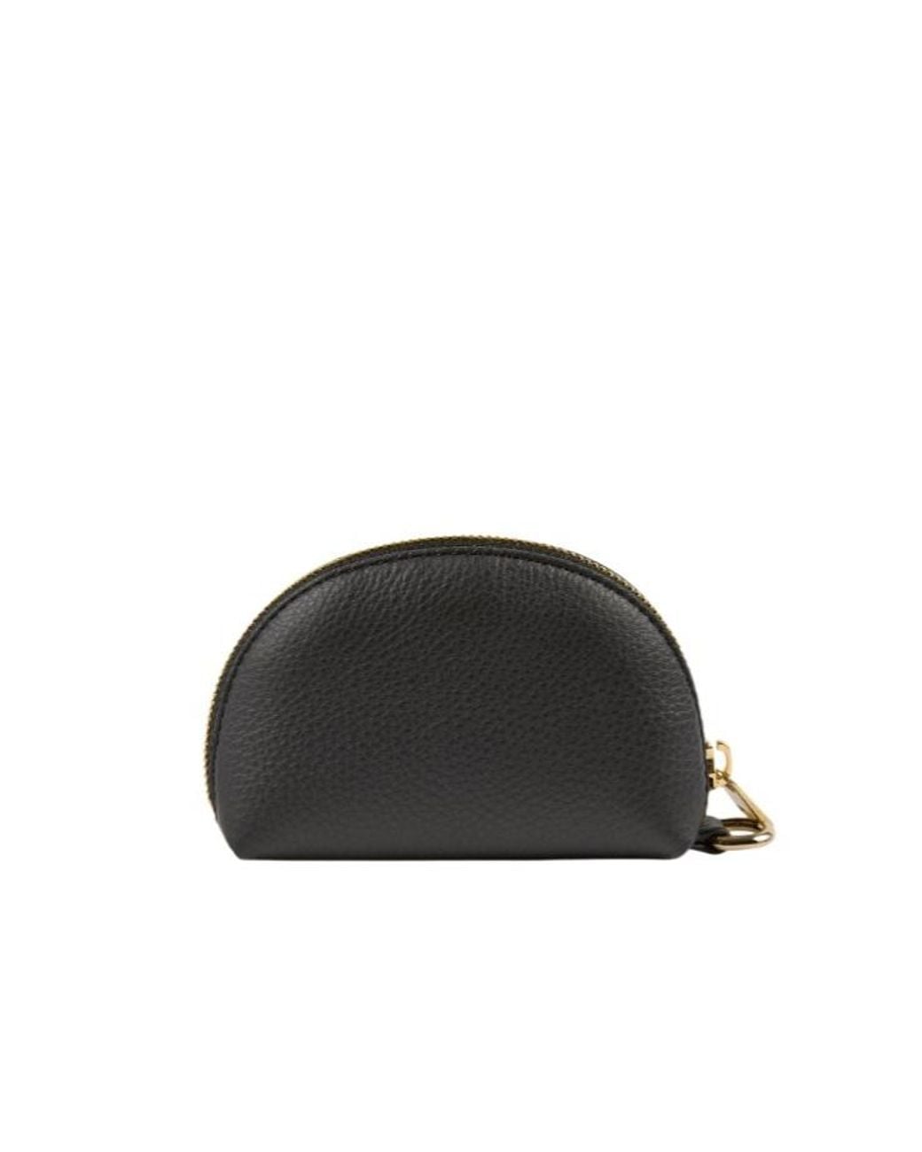 A.P.C. Black Zip-Around Clutch Bag