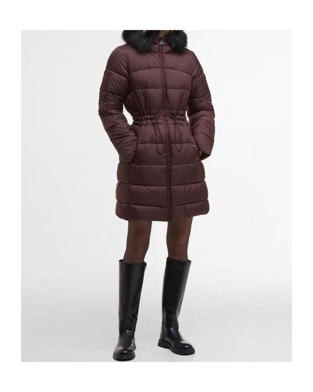 Barbour Purple Anastasia Puffer Jacket
