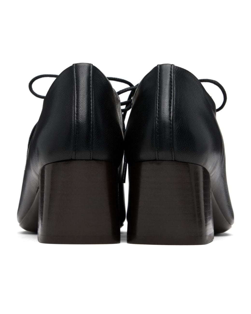 Lemaire Black Souris Classic Derby Shoes