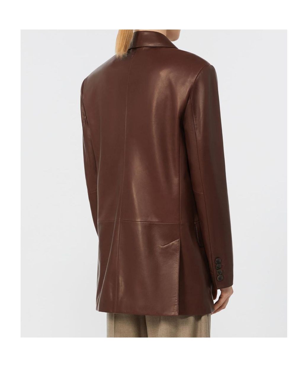 Max Mara Brown Duse Double-Breasted Blazer