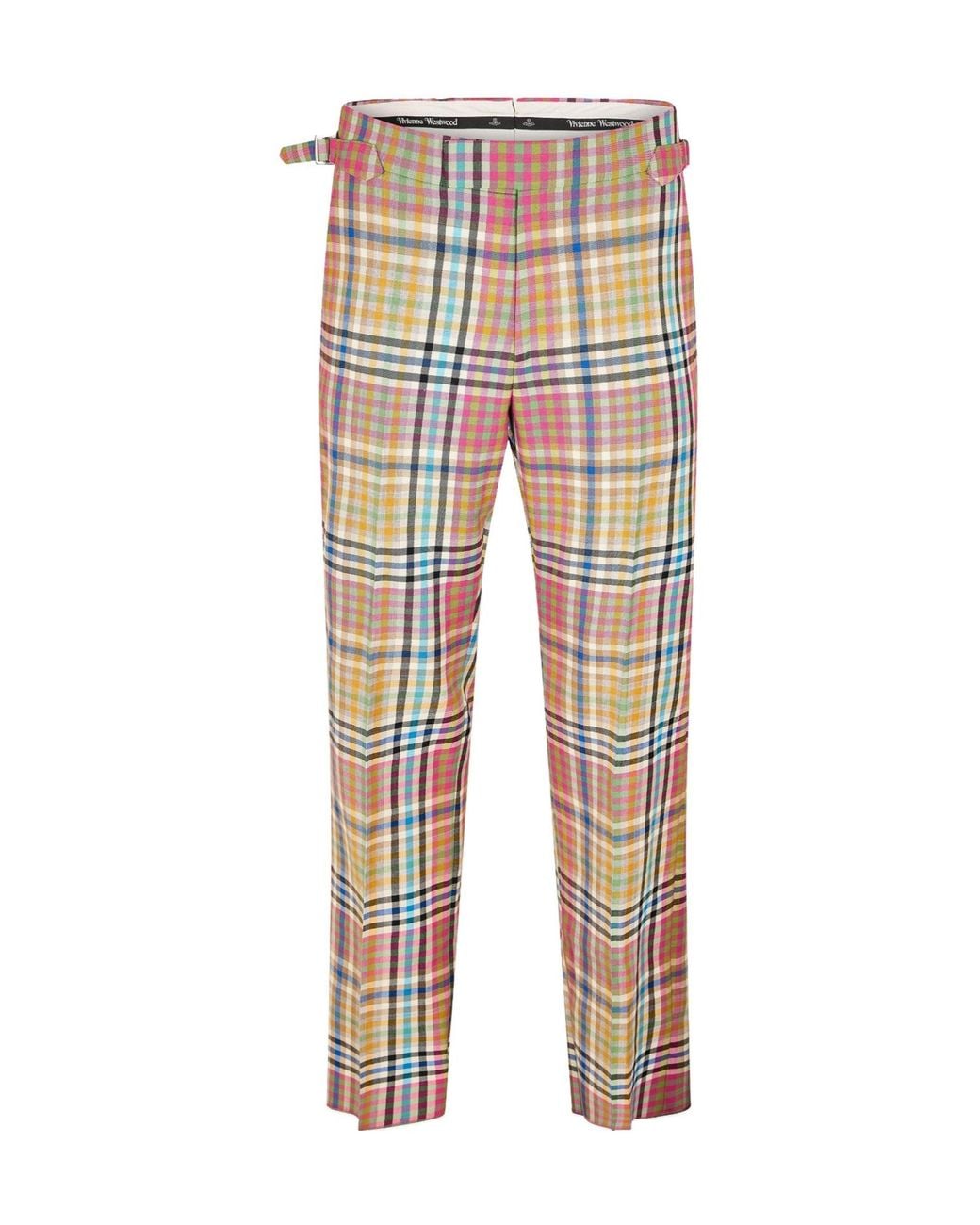 Vivienne Westwood Multicolor Check Casual Trousers for men