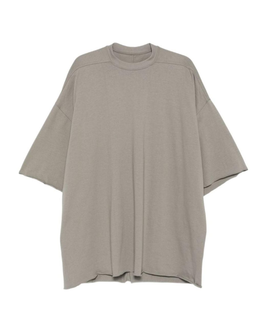 Rick Owens Gray Tommy Oversized Crewneck T-Shirt for men