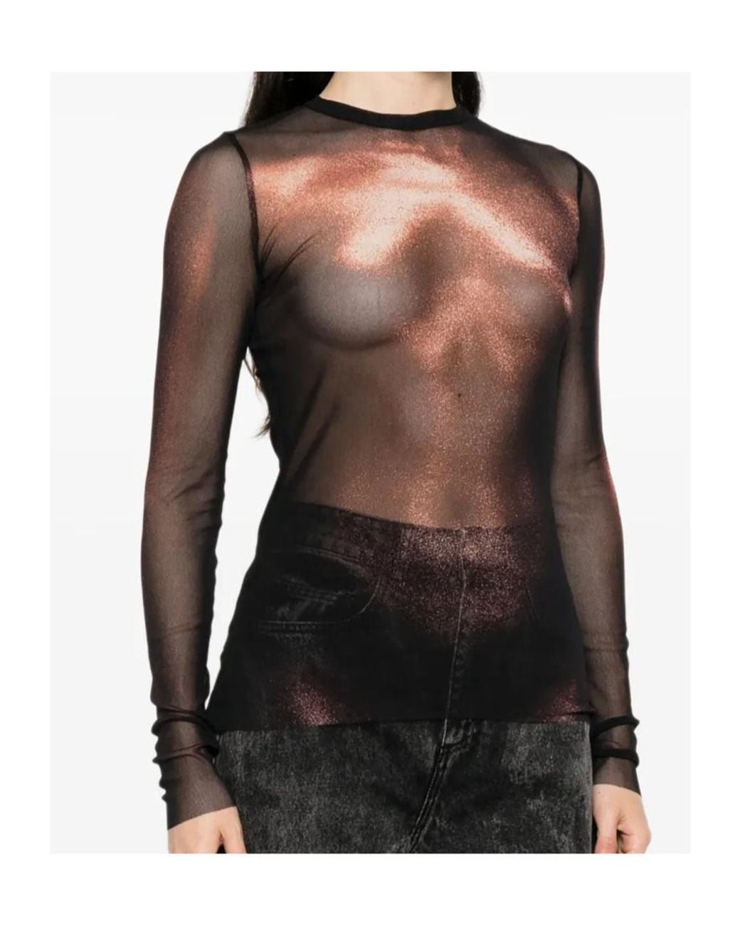 Jean Paul Gaultier Black Body Dust Top