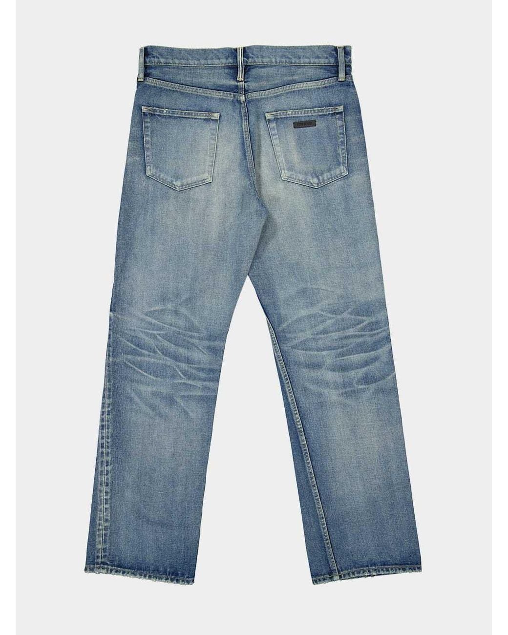 Fear Of God Blue Straight 5 Pocket Jeans for men