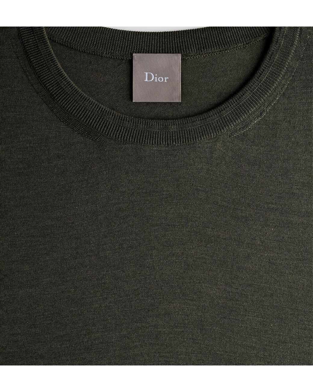 Dior Green T-Shirt With Embroidery, Relaxed Fit for men