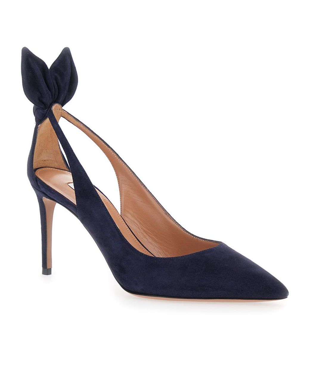 Aquazzura Blue Pumps Slingback Suede