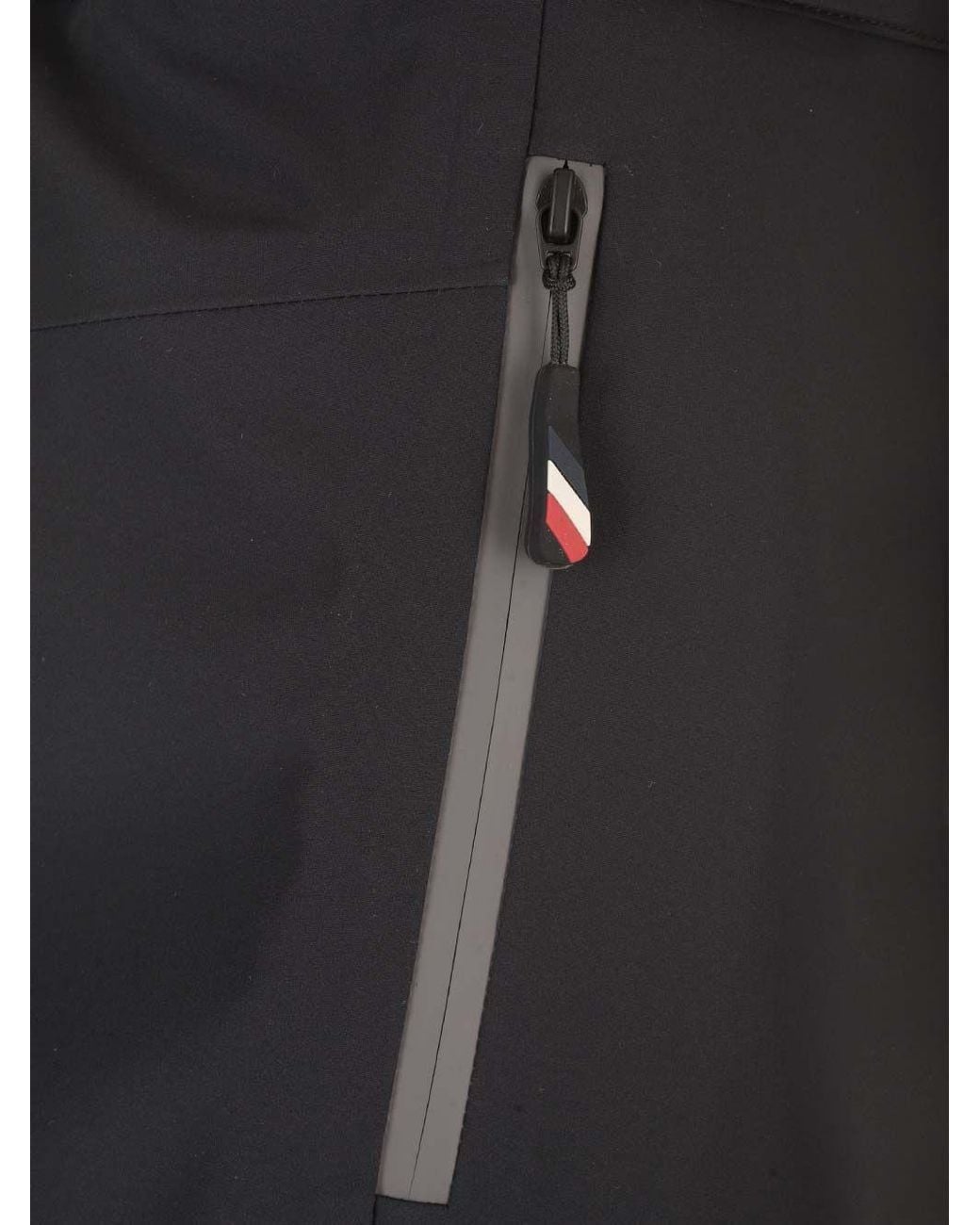 Moncler Black Grenoble Zip Detailed Straight Leg Trousers
