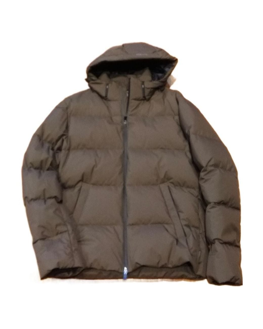 Herno Brown Hooded Puffer Jacket for men