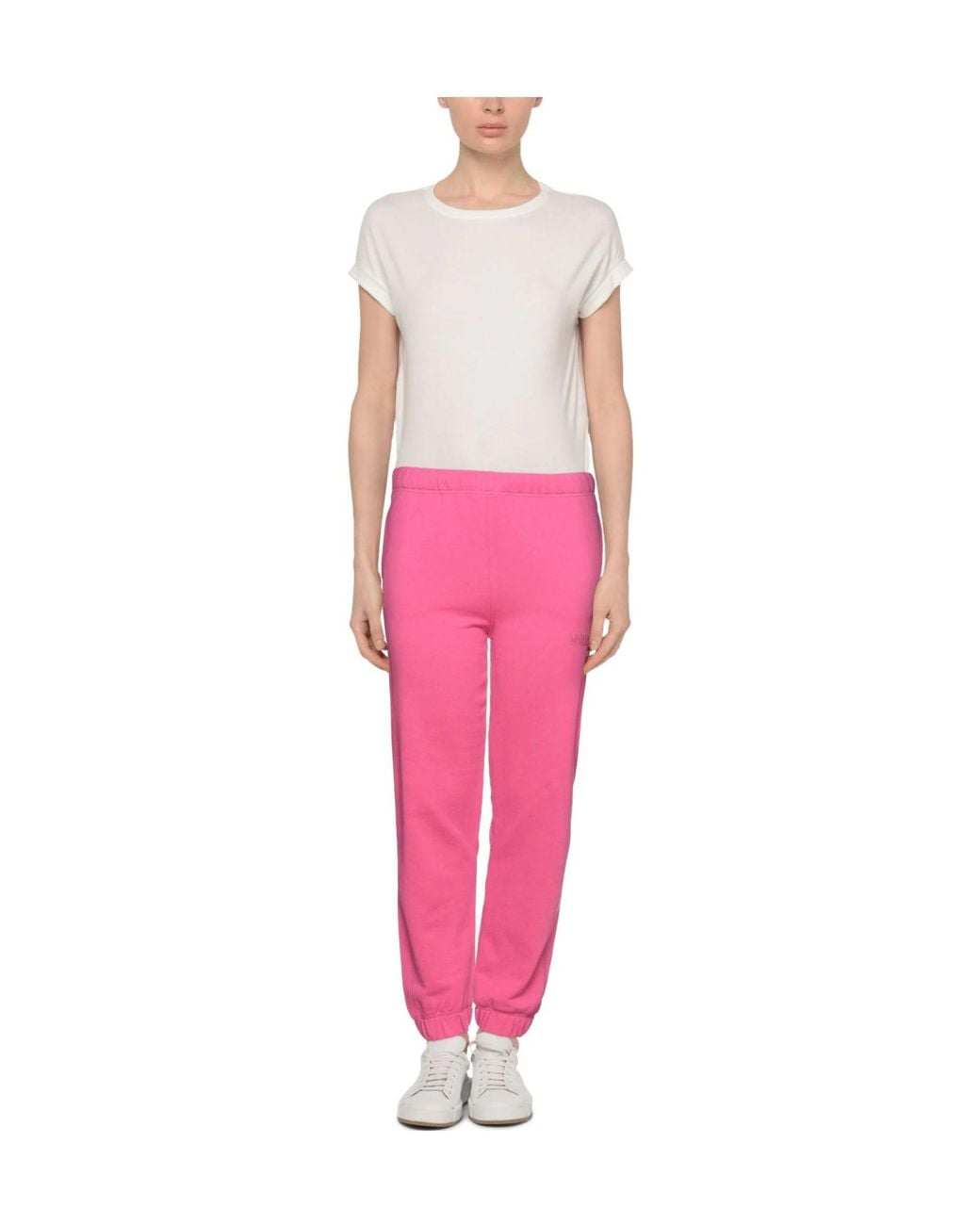 Ganni Pink Solidcolor Fleece Trousers