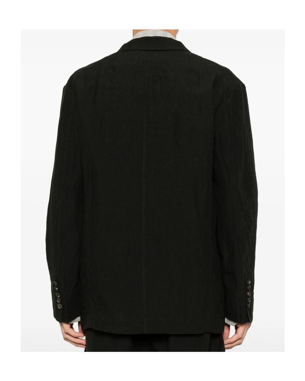 Ziggy Chen Black Puppytooth Three Button Blazer for men