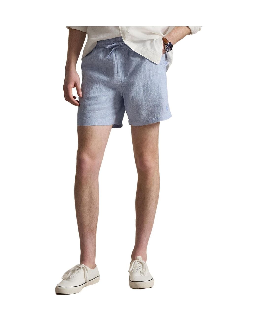 Polo Ralph Lauren Blue Woven Tracksuit Shorts for men