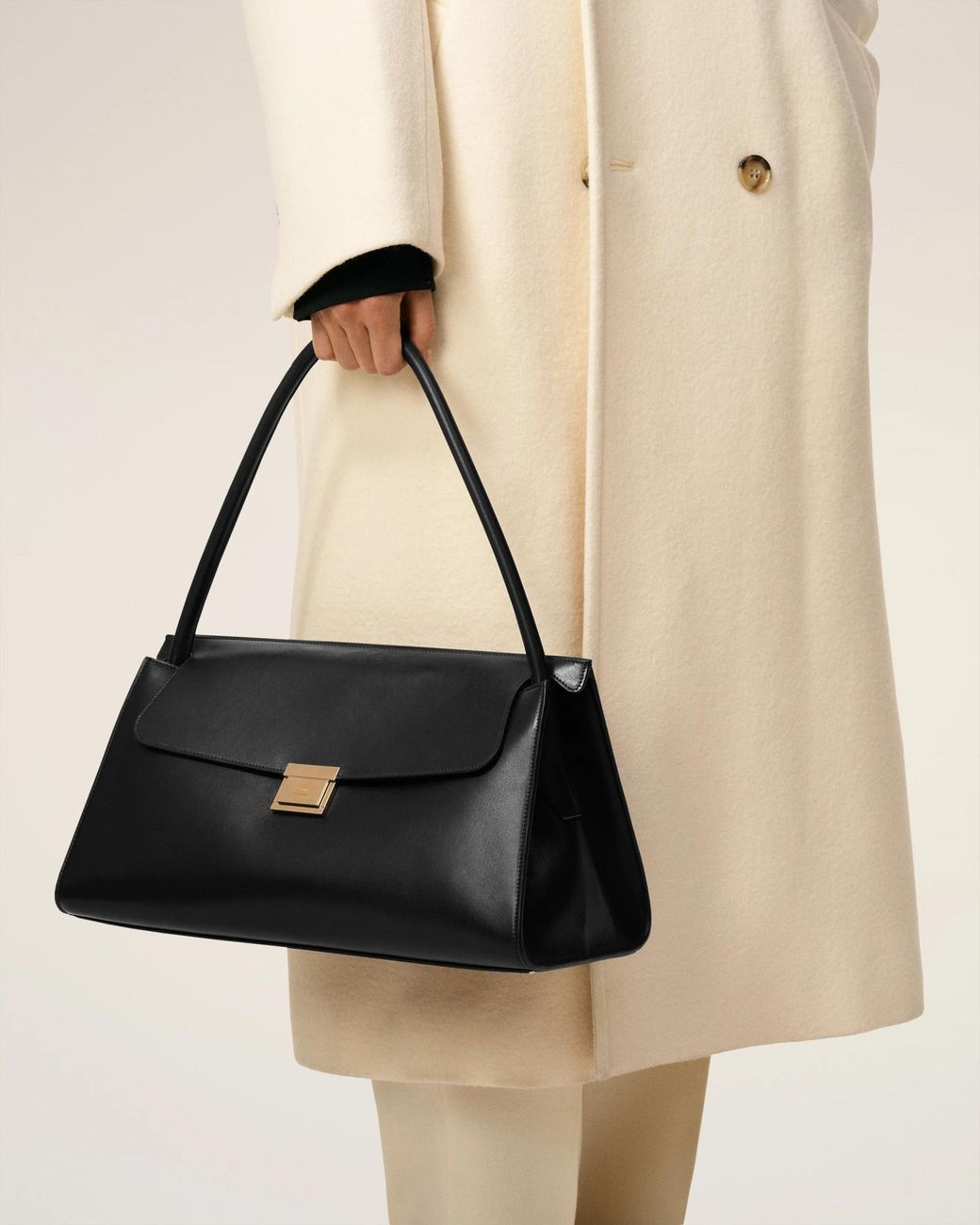 AMI Black Mimi Shoulder Bag for men