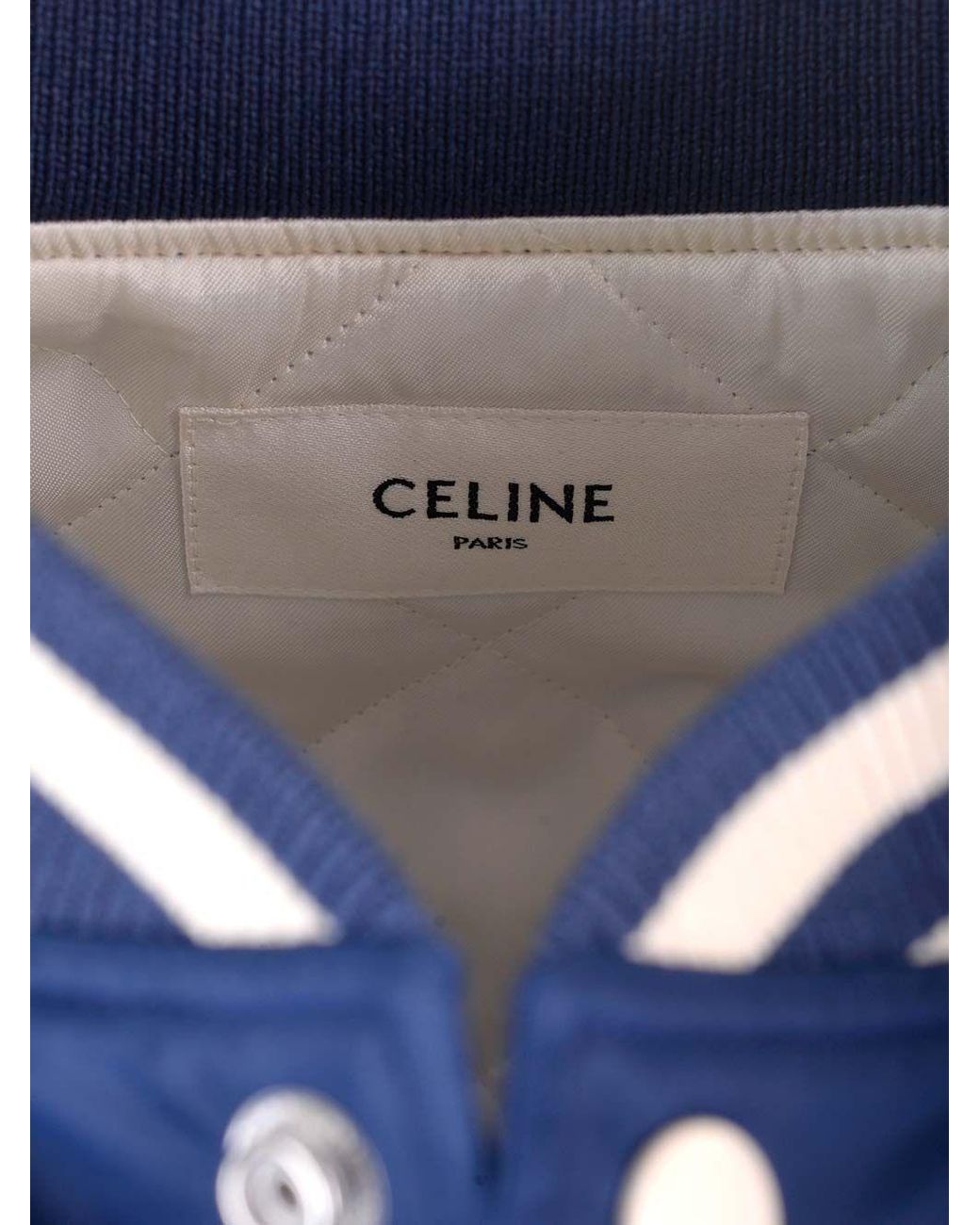 Céline Blue Loose Teddy Jacket for men