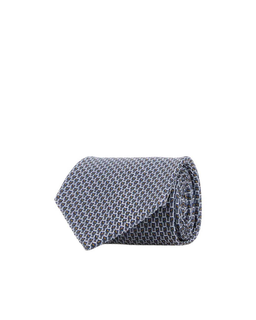 Brioni Gray Embroidered Tie for men