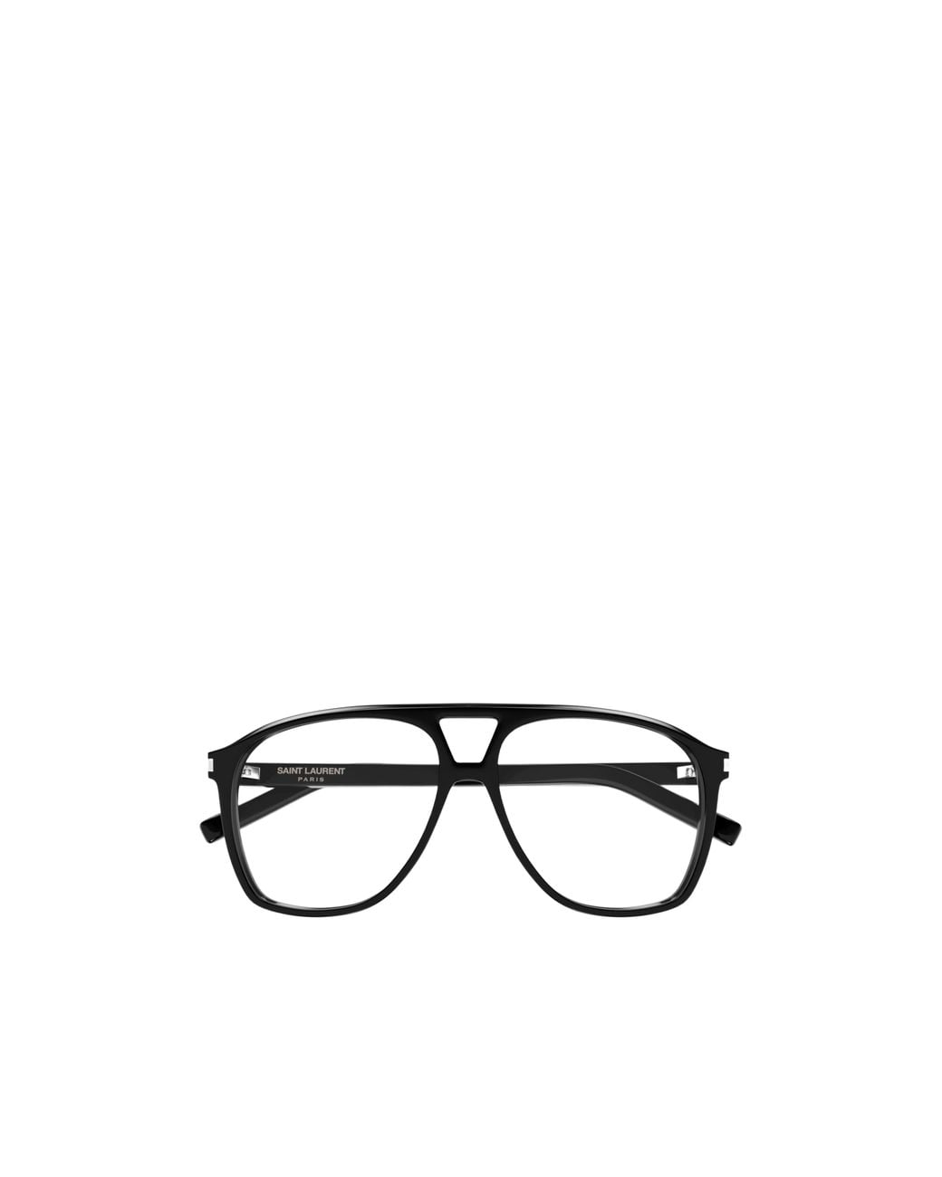 Saint Laurent White Eyewear Pilot Frame Glasses