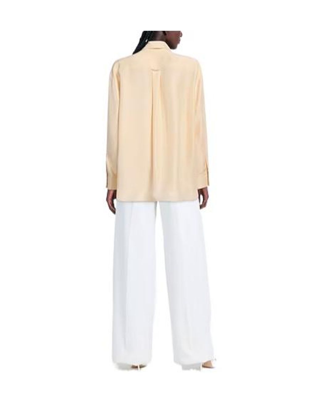 Sportmax Natural Solid Long Sleeve Shirt