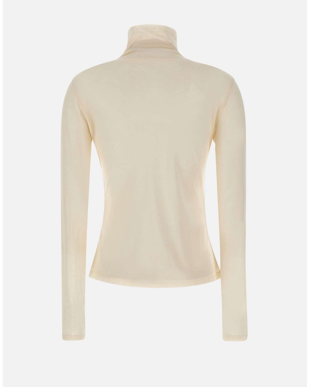 Boss White Boss High-Neck Jersey Top