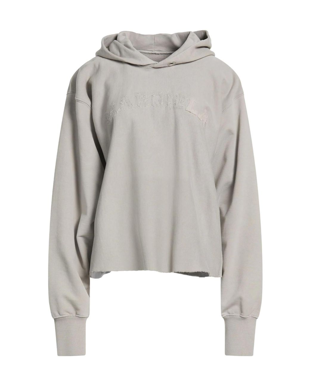 Maison Margiela Gray Solid Color Hooded Track Jackets