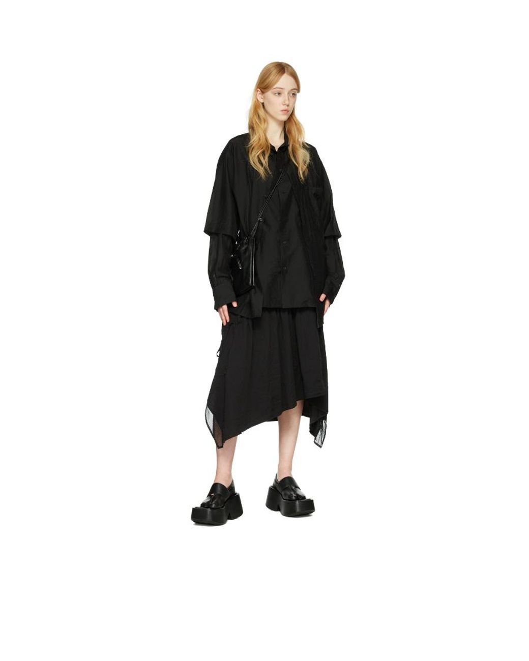 Marsèll Black Marsèll Slip-On Platform Thong Sandals