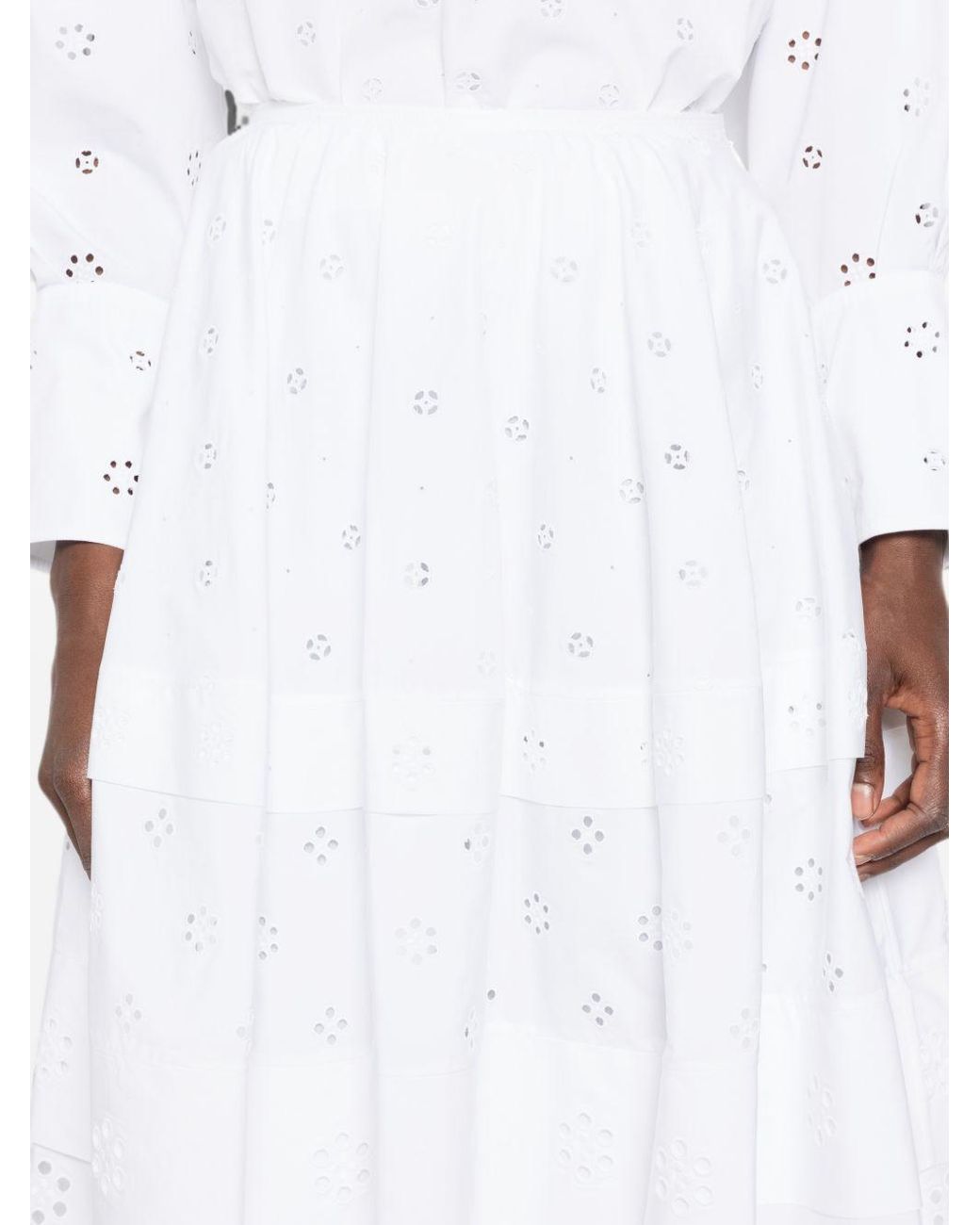Céline White Skirt