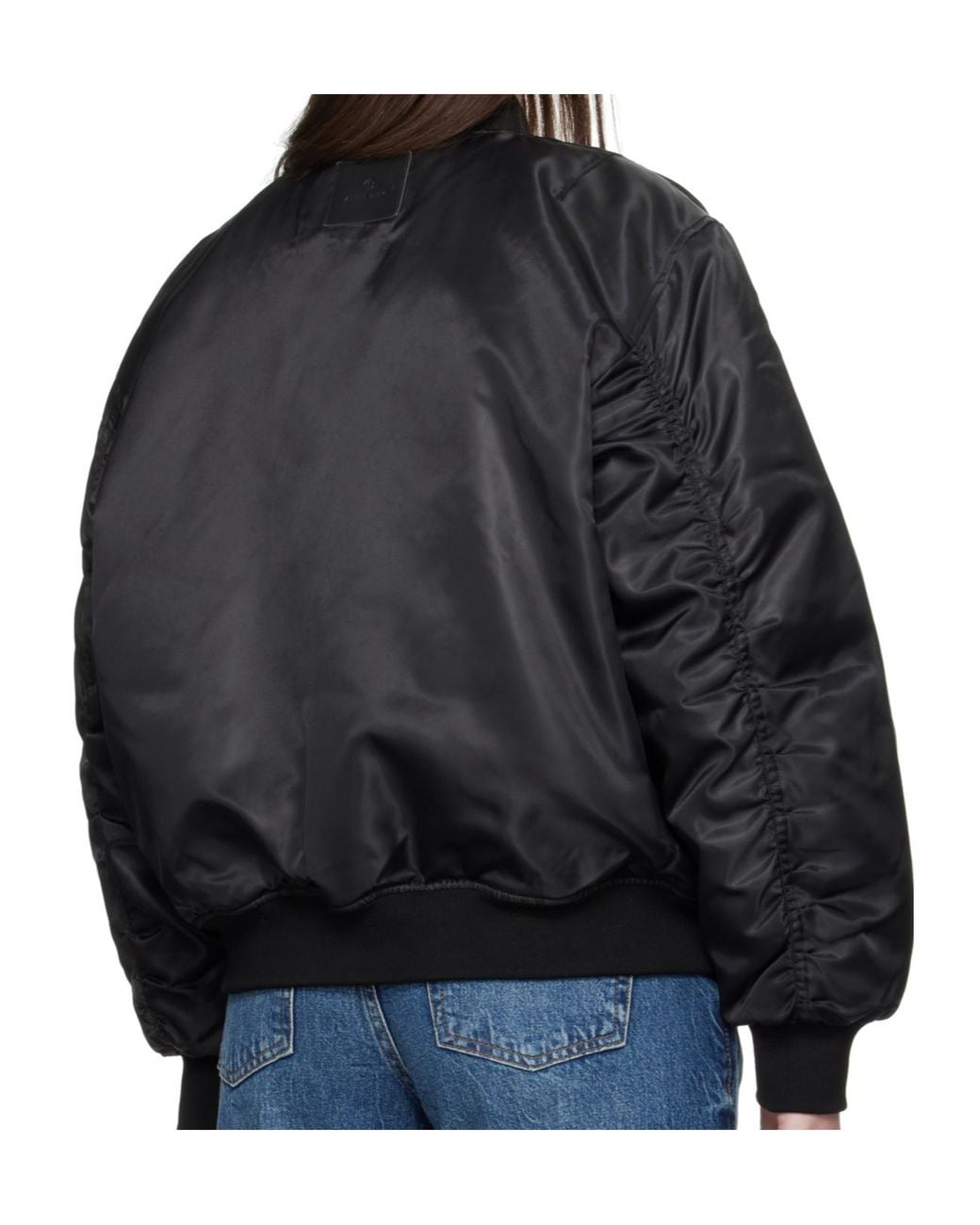 Anine Bing Black Leon Zipped Bomber Jacket