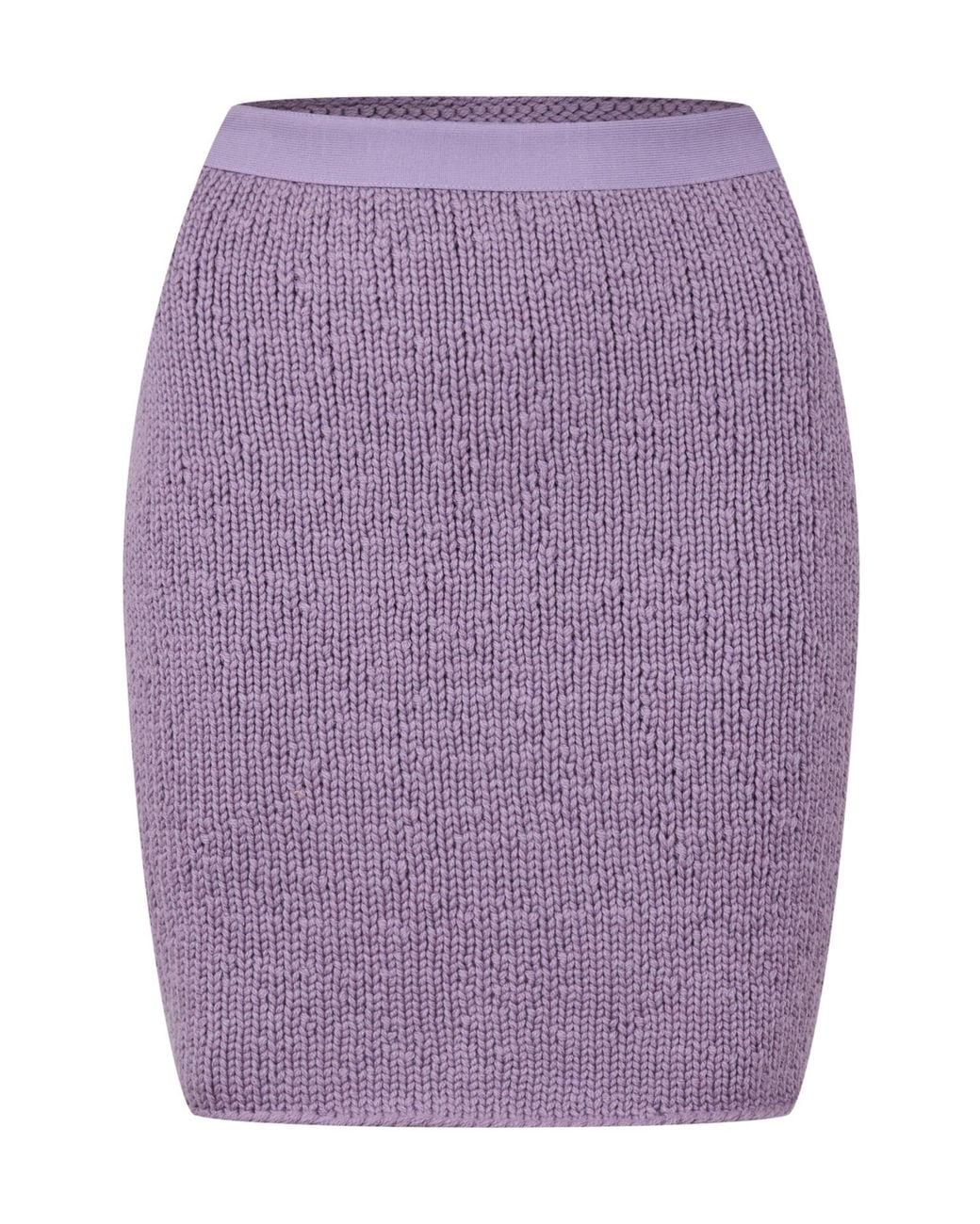 Bottega Veneta Purple Simple Middle Skirt