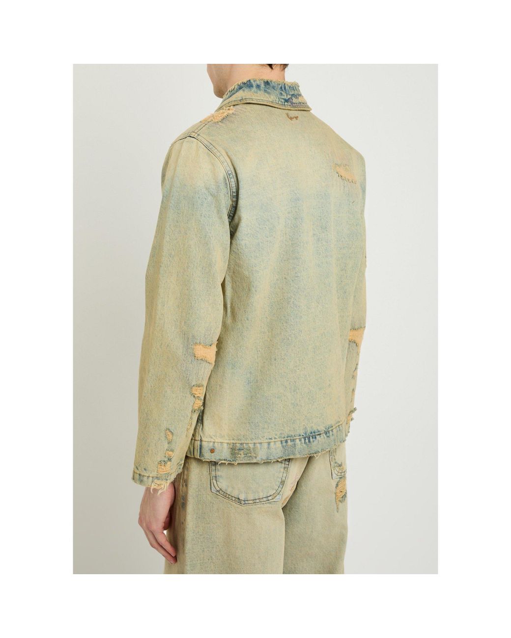 KENZO Green Vintage-Washed Jacket for men
