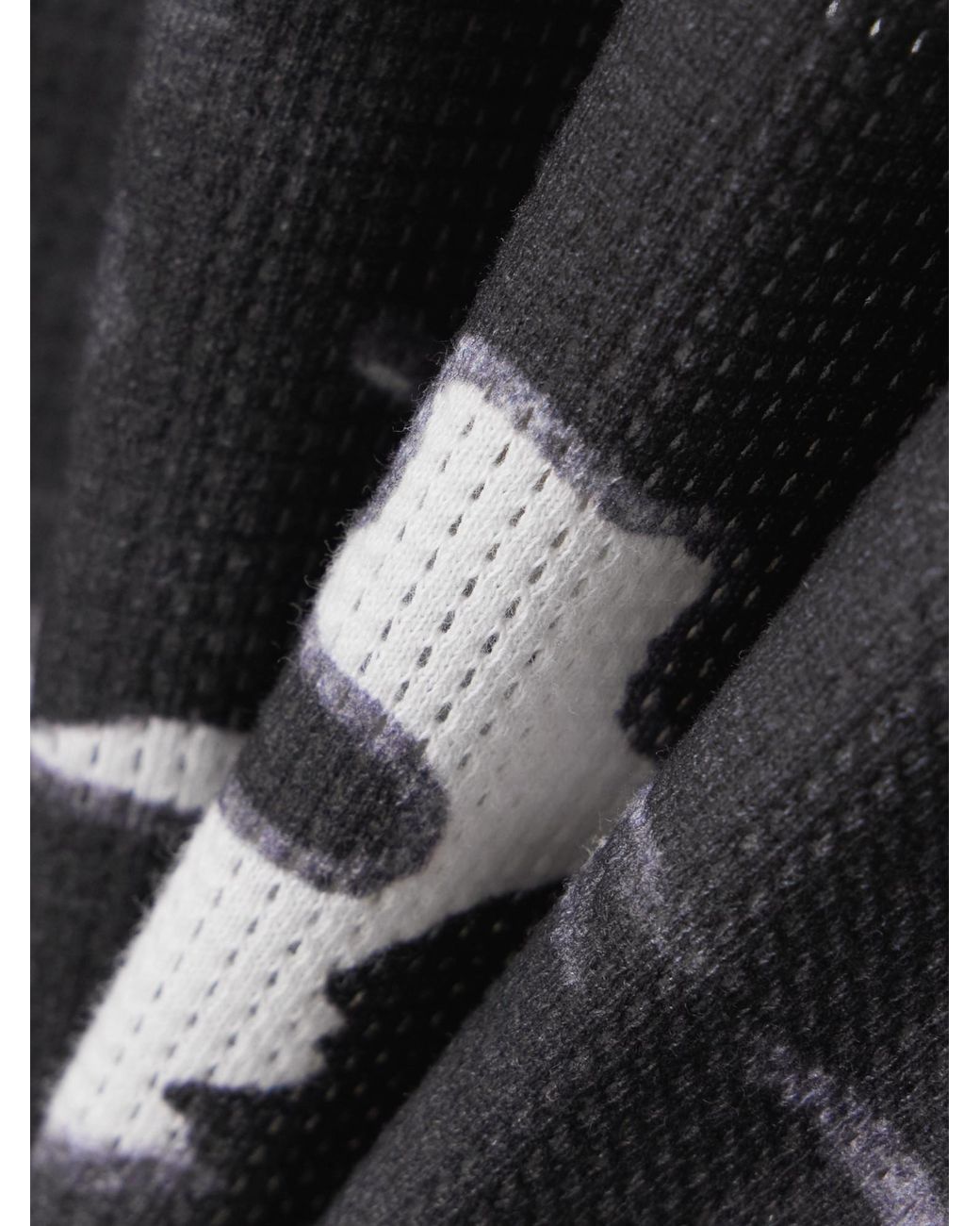 Aimé Leon Dore Black Camouflage-Print Cotton-Mesh T-Shirt