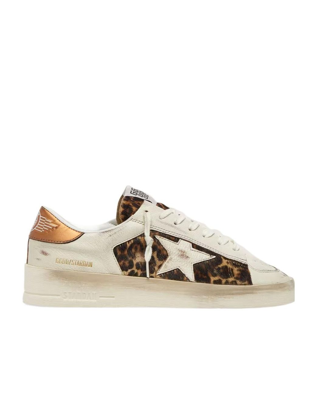 Golden Goose Deluxe Brand Metallic Stardan Printed Low-Tops