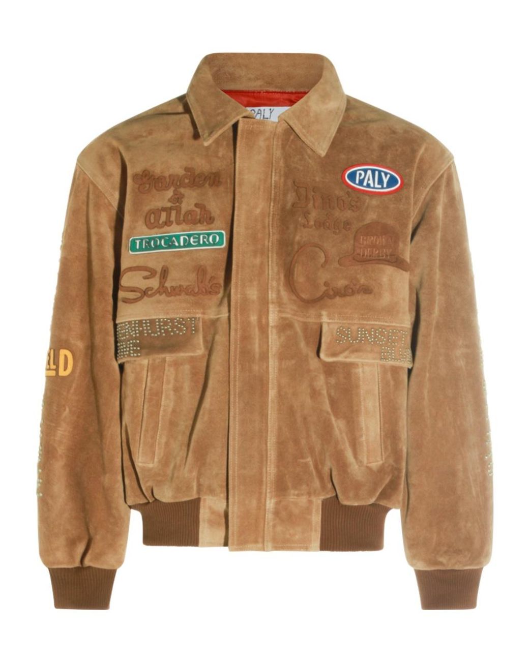 Paly Hollywood Brown Lapel Suede Jacket for men