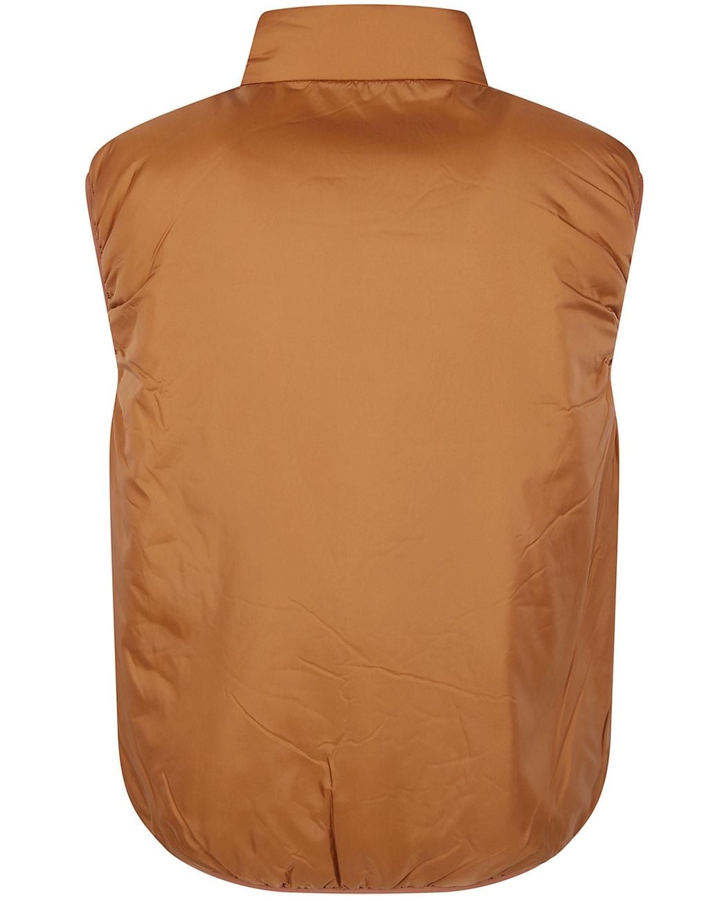 Aspesi Orange Zip-Up Gilet for men