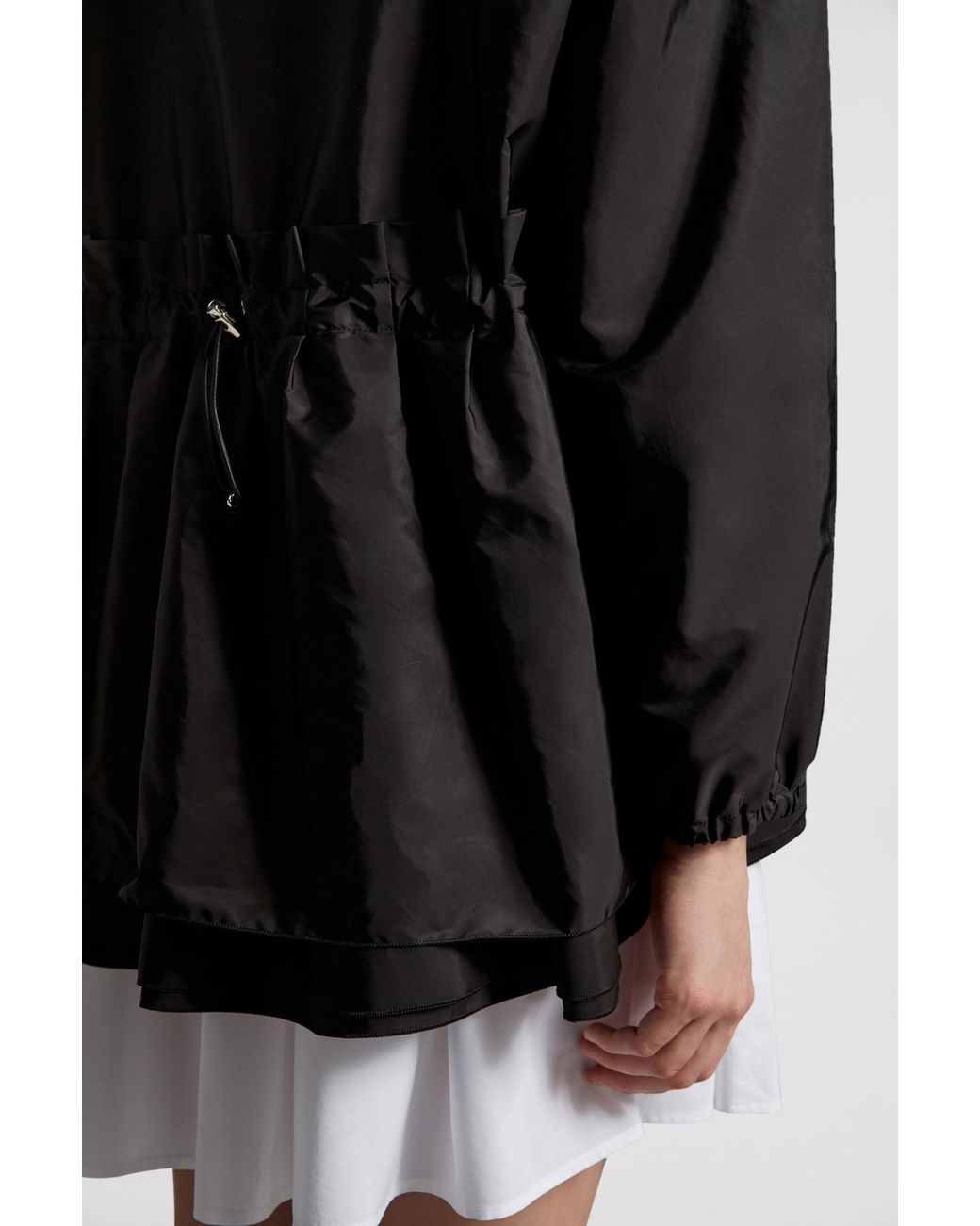 Moncler Black Wete Hooded Jacket