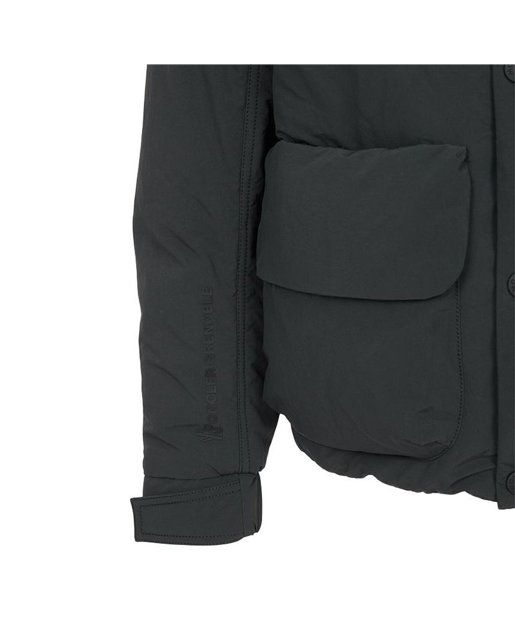 Moncler Black Long-Sleeved Down Jacket for men