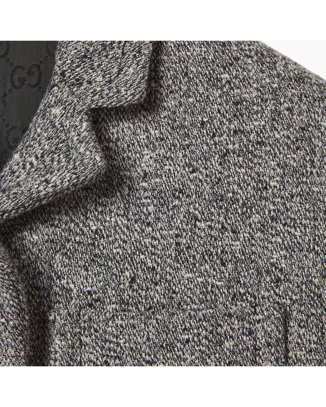 Gucci Gray Double Mouliné Jacket