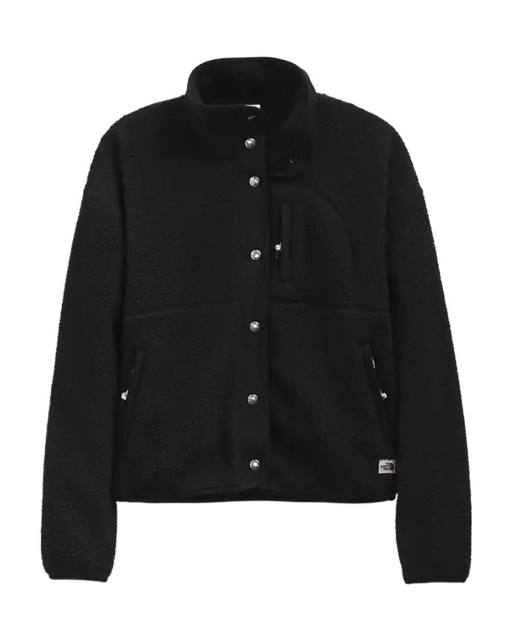The North Face Black Faux-Shearling High-Neck Jacket